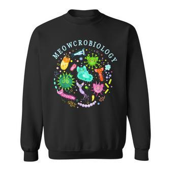 Meowcrobiology Cat Meow Microbiology Science Bacteriology Sweatshirt - Monsterry