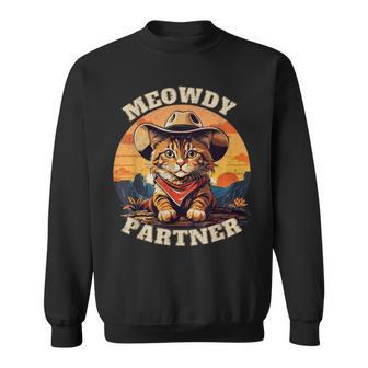 Meowdy Partner Cat Meowdy Vintage Sweatshirt | Mazezy