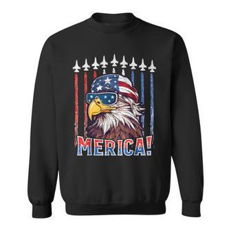 Merica Eagle 4Th Of July Patriotic Freedom Eagle Mullet Sweatshirt - Monsterry DE