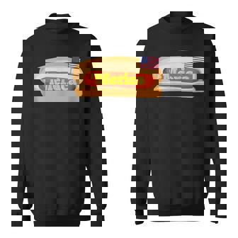 'Merica Hot Dog Flag Patriotic American Flag Hot Dog Sweatshirt - Monsterry