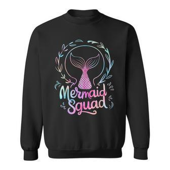 Mermaid Squad Of The Birthday Mermaid Sweatshirt - Seseable