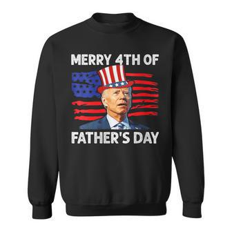 Merry 4Th Of Fathers Day Joe Biden Confused 4Th Of July 2024 Sweatshirt - Thegiftio UK