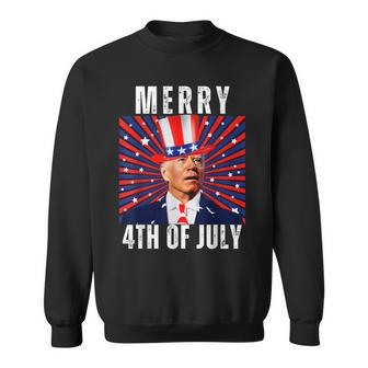 Merry 4Th Of July Confused Joe Biden Fathers Day Sweatshirt - Thegiftio UK