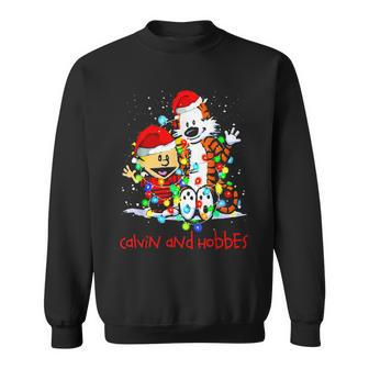 Merry Christmas Calvins And Arts Comics Hobbes For Fans Sweatshirt - Thegiftio UK