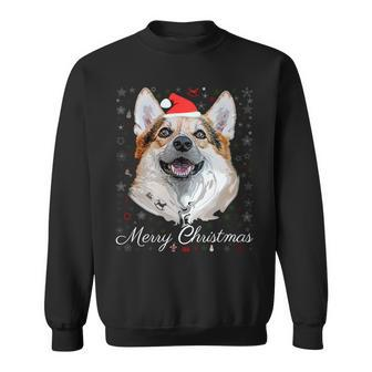 Merry Christmas Corgi Santa Dog Ugly Christmas Sweater Sweatshirt - Monsterry