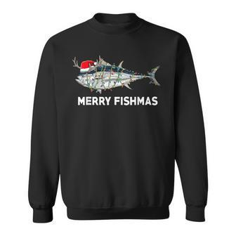 Merry Fishmas Christmas Fisherman Fisher Couples Xmas Sweatshirt - Monsterry AU