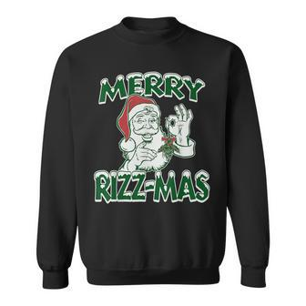 Merry Rizz-Mas Santa Christmas Sweatshirt | Mazezy