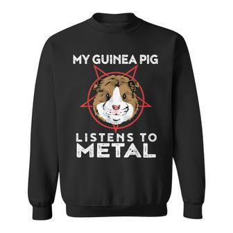 Metal Guinea Pig Goth And Heavy Metal Animal Sweatshirt - Monsterry