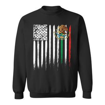 Mexican American Flags T Sweatshirt - Monsterry DE