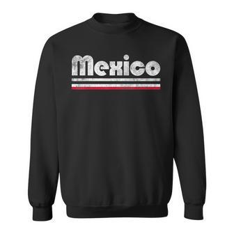 Mexican Patriot Retro Vintage Flag Mexico Sweatshirt - Monsterry AU