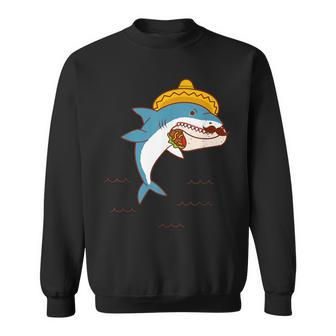 Mexican Shark Eating Burrito Sweatshirt - Monsterry