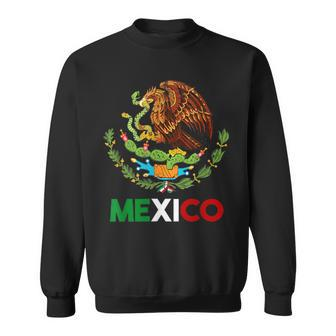 Mexico Mexican Flag Pride Patriotic Eagle Red Green And Whit Sweatshirt | Mazezy