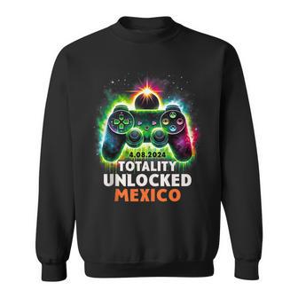 Mexico Total Solar Eclipse 2024 Video Game Gamer Sweatshirt - Thegiftio UK