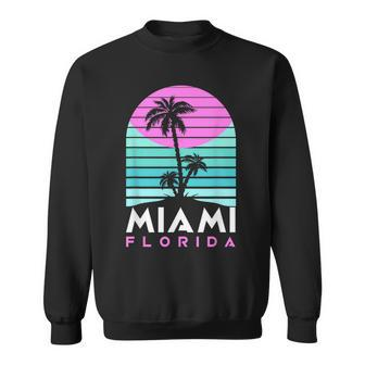 Miami Florida Souvenir Vintage 80S Vaporwave South Beach Sweatshirt - Monsterry DE