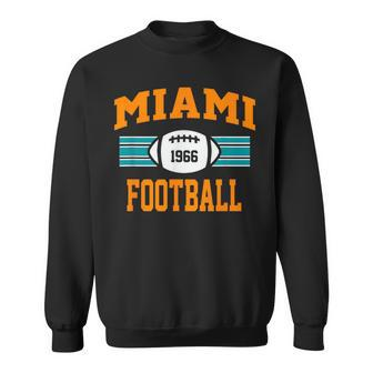 Miami Football Athletic Vintage Sports Team Fan Dark Sweatshirt - Monsterry UK