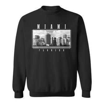 Miami Skyline Florida Pride Vintage Miami Sweatshirt - Monsterry