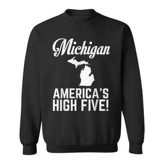 Michigan America's High Five Sweatshirt - Monsterry DE
