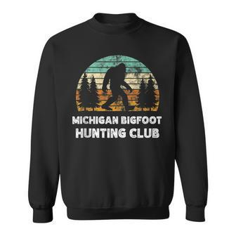 Michigan Bigfoot Hunting Club Sasquatch Fan Sweatshirt - Monsterry