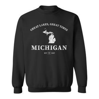 Michigan Great Lakes Great Times Sweatshirt - Monsterry
