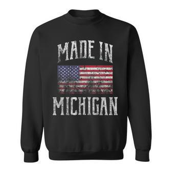 Michigan Usa Flag Made In Michigan Sweatshirt - Monsterry