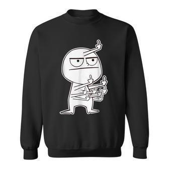 Middle Finger Maniac Sweatshirt - Monsterry UK