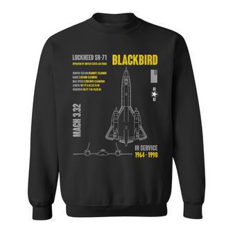 Military Aircraft Lockheed Sr-71 Blackbird Usaf Sweatshirt - Monsterry DE