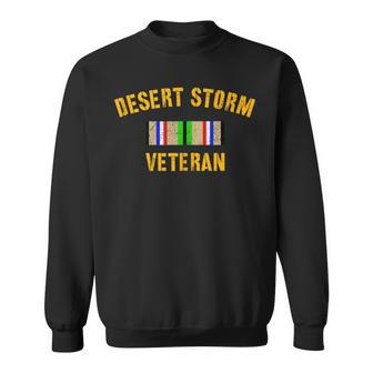 Military Desert Storm Veteran Service Ribbon Gulf War Sweatshirt - Monsterry DE