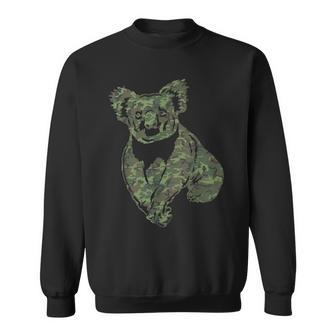 Military Koala Camo Print Us Bear Animal Veteran Men Sweatshirt - Monsterry DE