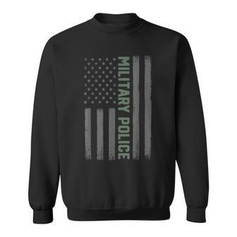 Military Police American Flag Proud Usa Veteran Sweatshirt - Monsterry
