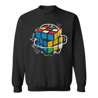 Mind Brain Games Puzzle Rubix Cube Solving Math Problem Sweatshirt - Thegiftio UK