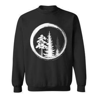Minimalist Tree Forest Outdoors And Nature Graphic Sweatshirt - Monsterry AU