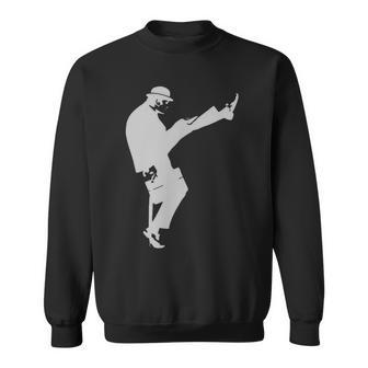 Ministry Of Silly Walks In White Sweatshirt - Monsterry