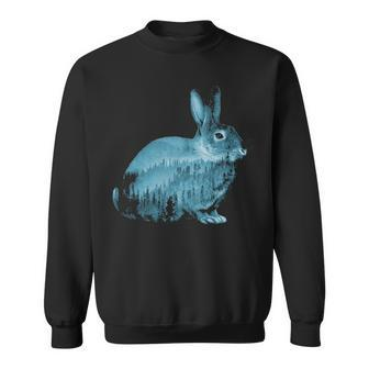Misty Forest Bunny Sweatshirt | Mazezy