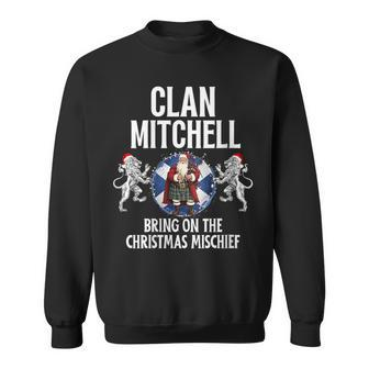 Mitchell Clan Christmas Scottish Family Name Party Sweatshirt - Seseable