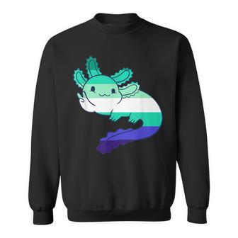 Mlm Flag Mlm Pride Axolotl Gay Male Flag Lgbt Mlm Sweatshirt - Monsterry CA
