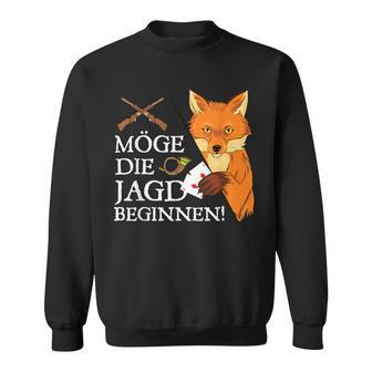 Möge Die Jagd Beginnen Fox Doko Card Game Double Head Sweatshirt - Seseable