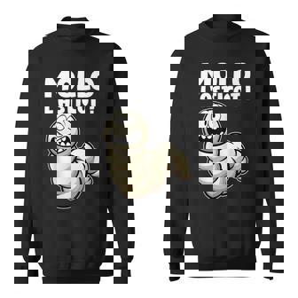 Mollo L'asticot Expression Calme Tranquille Zen Citation Sweater e - Cadeauxyz