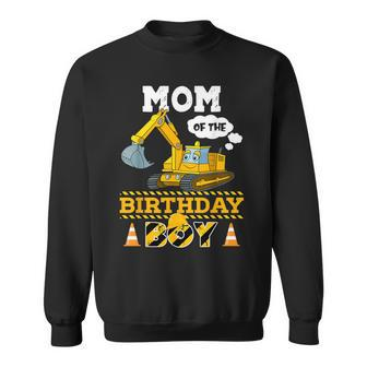 Mom Of The Birthday Boy Construction 1St Birthday Party Sweatshirt | Mazezy UK