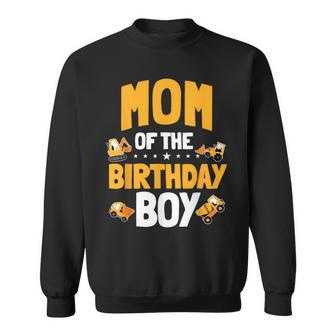 Mom Of The Birthday Boy Construction Worker Bday Party Sweatshirt | Mazezy DE