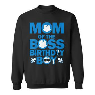 Mom And Dad Of The Boss Birthday Boy Baby Family Party Decor Sweatshirt - Monsterry AU