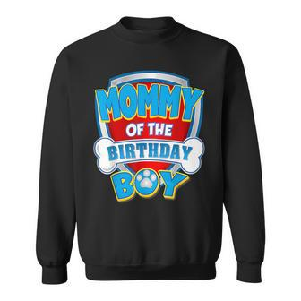 Mommy Of The Birthday Boy Dog Paw Family Matching Sweatshirt - Monsterry CA