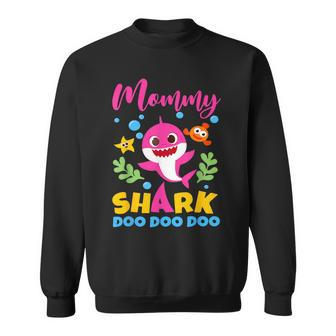 Mommy Of Birthday Shark Matching Oufit Party For Family Sweatshirt - Thegiftio UK