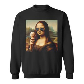 Mona Lisa Eiscreme Sweatshirt - Seseable