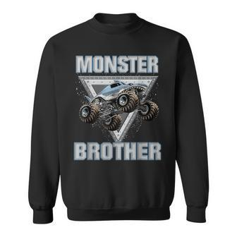 Monster Truck Brother Monster Truck Are My Jam Truck Lovers Sweatshirt | Seseable CA