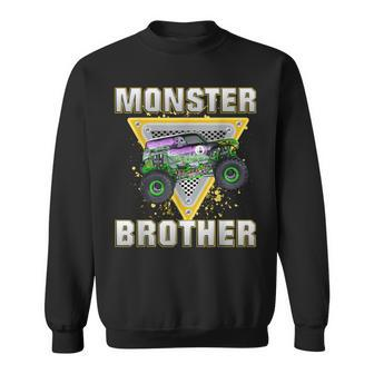 Monster Truck Brother Monster Truck Are My Jam Truck Lovers Sweatshirt - Monsterry