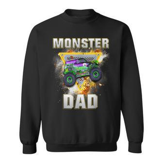 Monster Truck Dad Family Matching Monster Truck Lovers Sweatshirt - Seseable