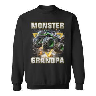 Monster Truck Are My Jam Monster Truck Grandpa Sweatshirt - Seseable