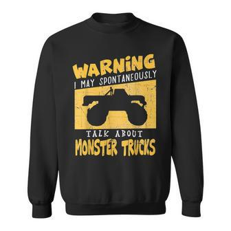 Monster Truck T Apparel For Big Trucks Crushing Car Fans Sweatshirt - Monsterry