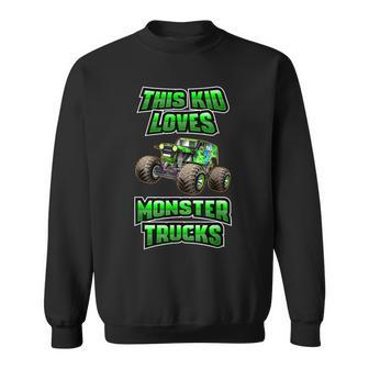 Monster Trucks Are My Jam This Kid Loves Monster Trucks Sweatshirt - Thegiftio UK