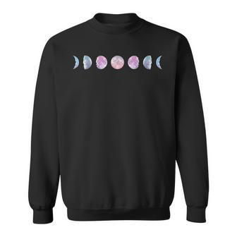 Moon Phases Colorful Moon Phases Sweatshirt - Monsterry UK